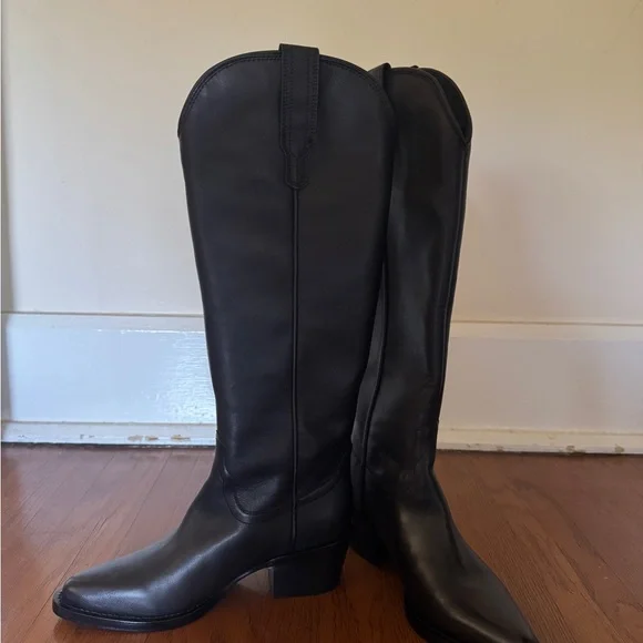 Quince Italian leather tall western boots - Picture 6 of 6